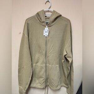 American Eagle Outfitters Olive Hooded zip up